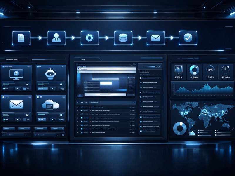 RPA interface dashboard